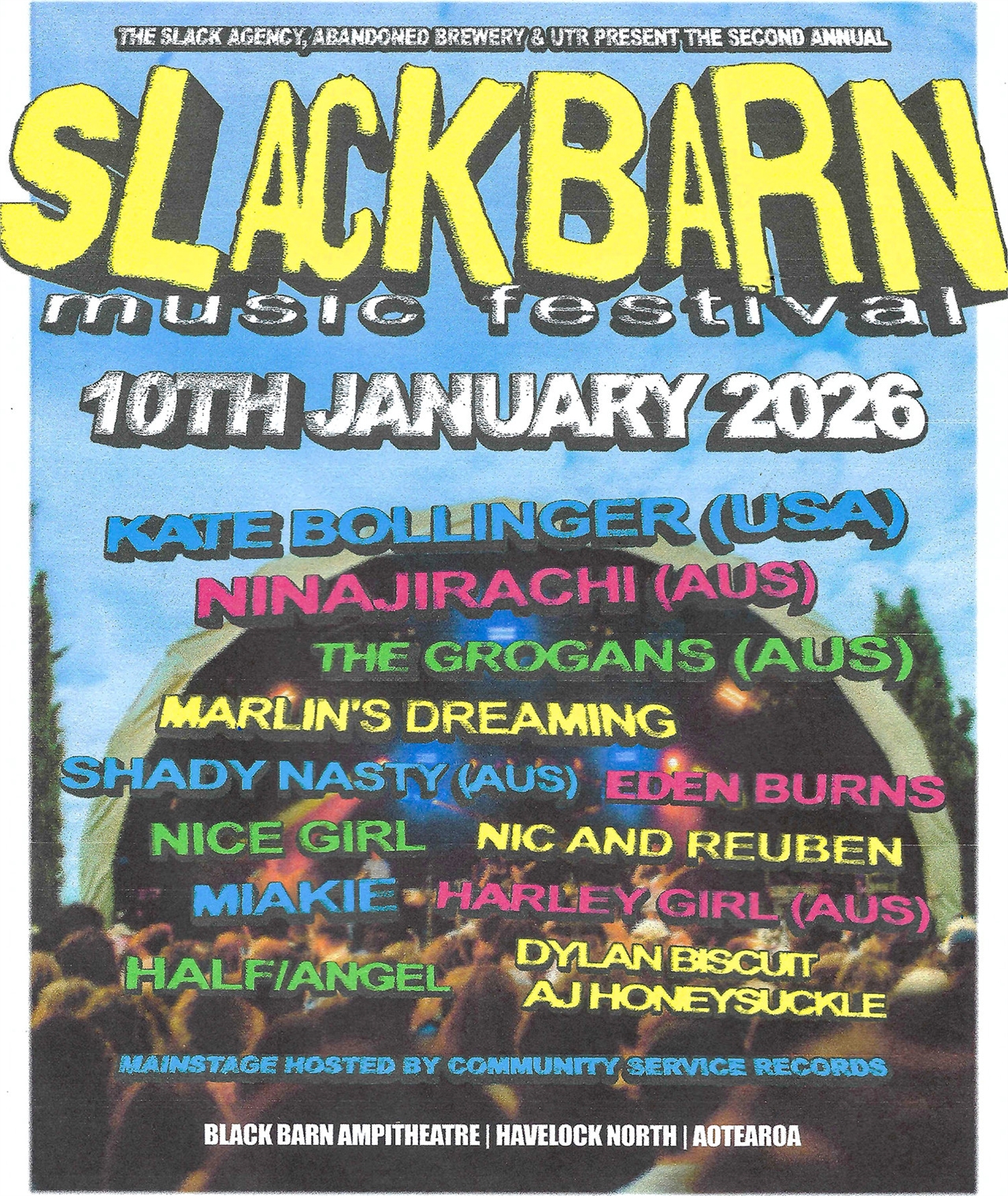 SlackBarn! 2026 at Black Barn Amphitheatre SlackBarn! 2026 at Black Barn Amphitheatre