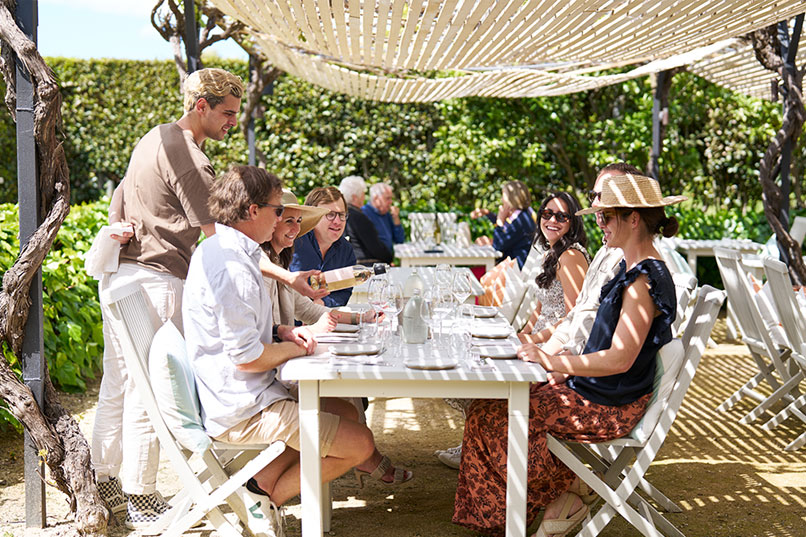 Black Barn Bistro Courtyard in Summer