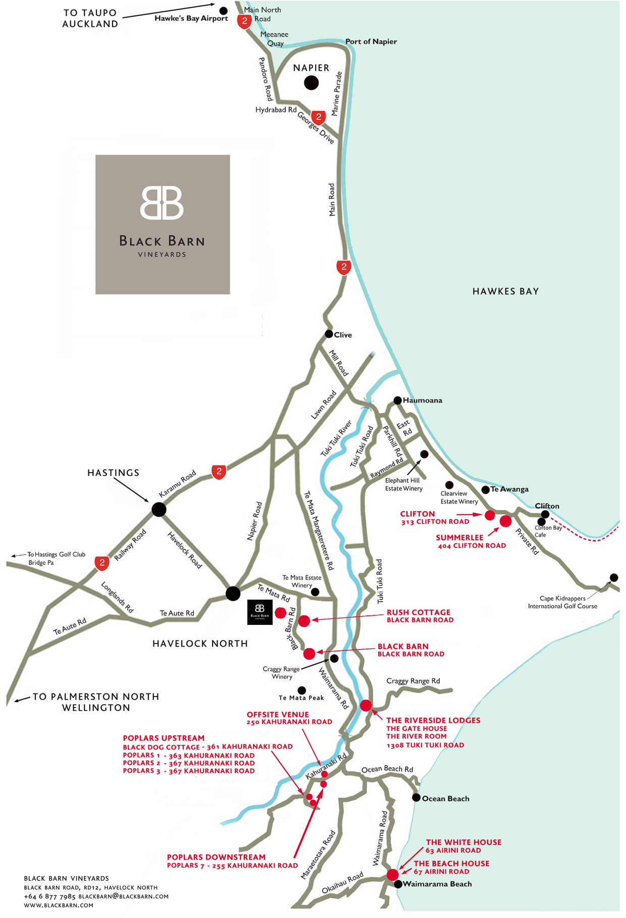 Black Barn Area Map